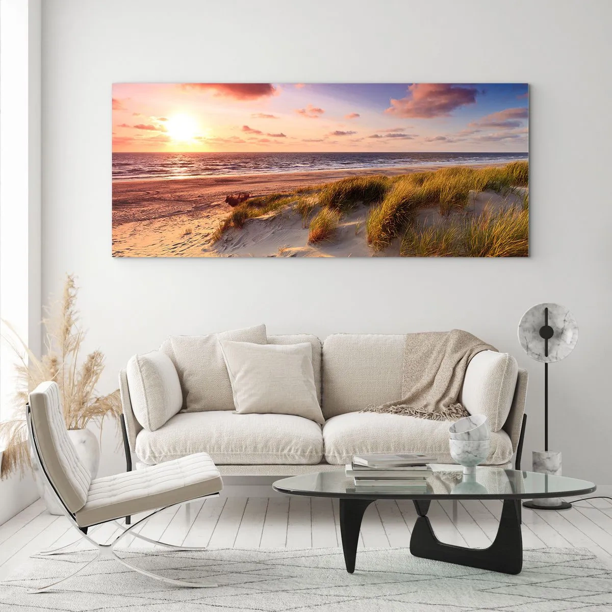 Cuadro sobre vidrio - Impresiones sobre Vidrio - Se siente la brisa veraniega - 100x40 cm
