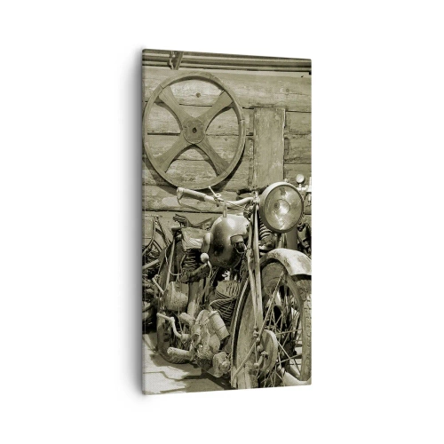 Cuadro sobre lienzo - Impresión de Imagen - En el trastero del abuelo - 55x100 cm