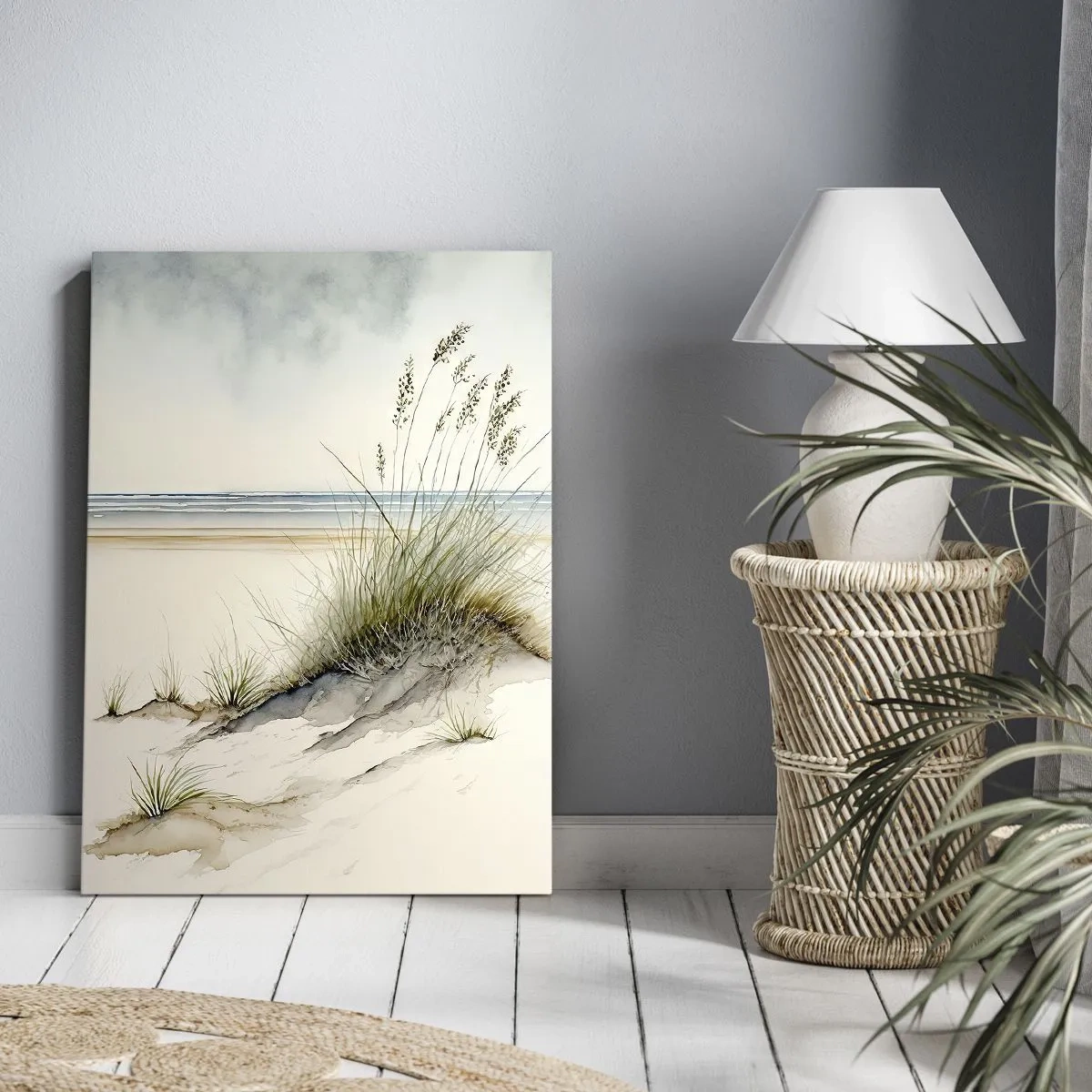 Cuadro sobre lienzo - Impresión de Imagen - Mimada por el viento - 55x100 cm