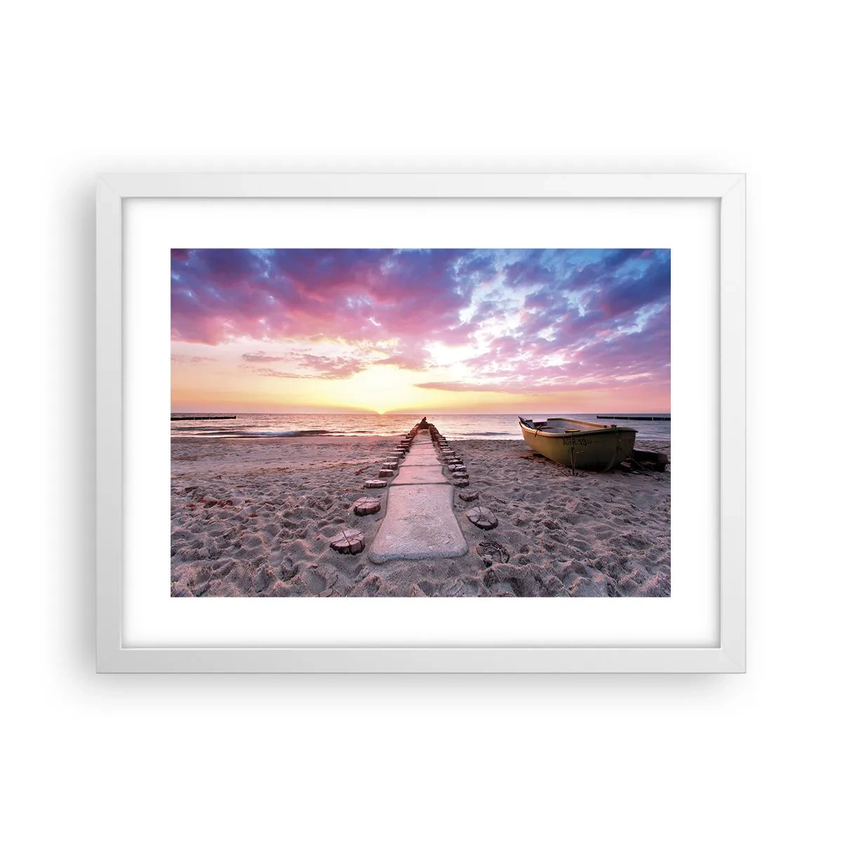 Póster en marco blanco - Un momento de profunda experiencia - 40x30 cm