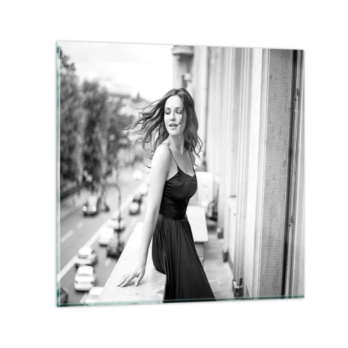 Cuadro sobre vidrio - Impresiones sobre Vidrio - Ciertamente, parisina - 70x70 cm