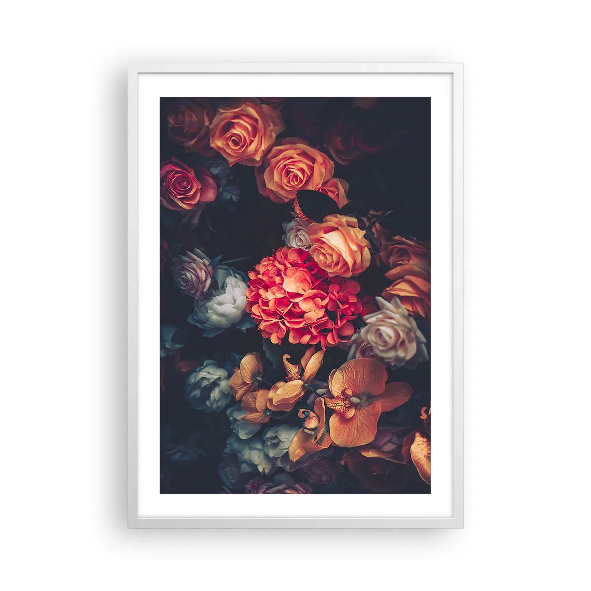 Póster en marco blanco - Como los maestros holandeses - 50x70 cm