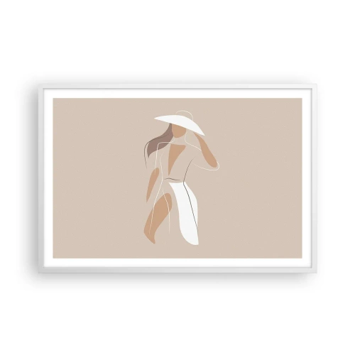 Póster en marco blanco - La moda es alegría - 91x61 cm