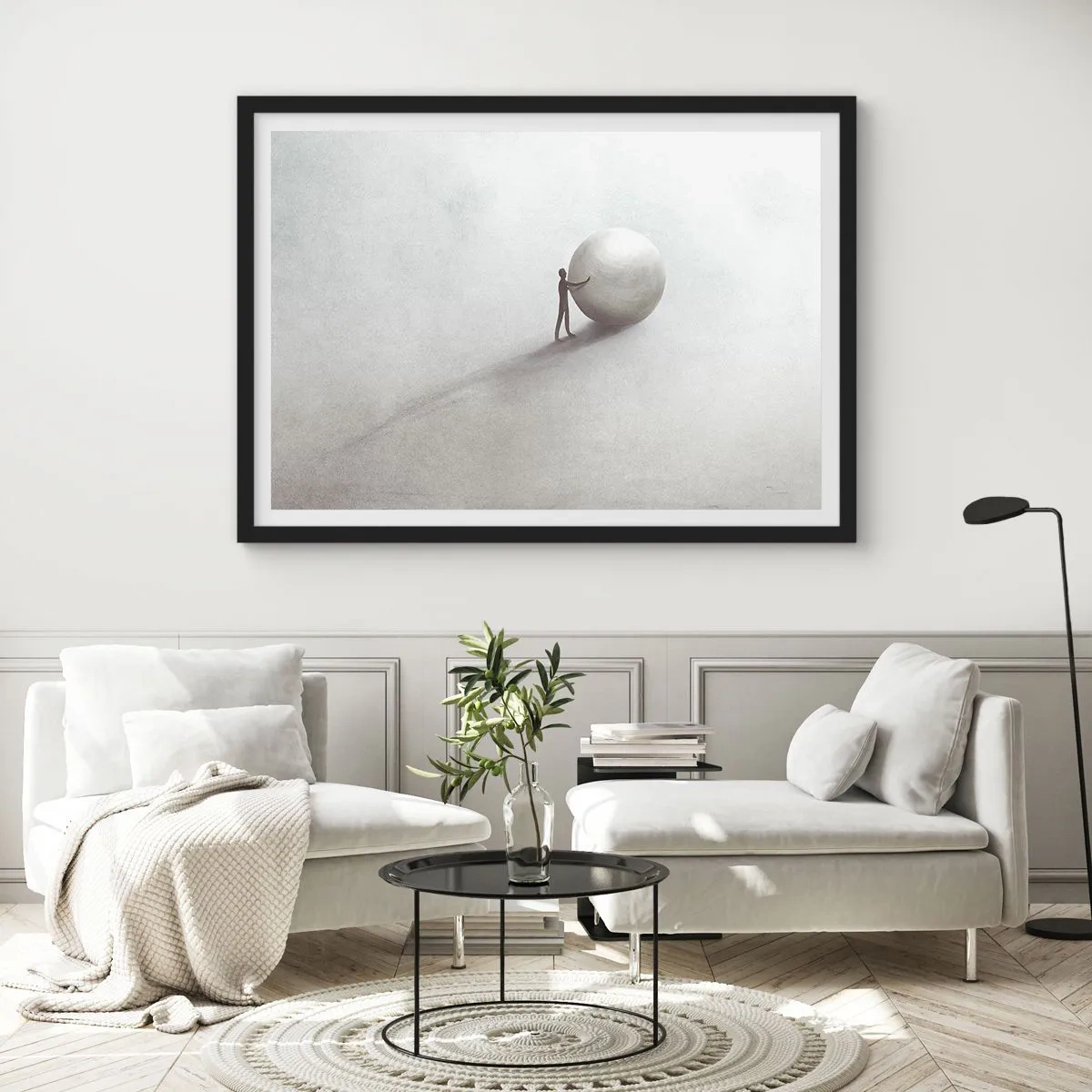Póster en marco negro - El juego de la vida - 40x30 cm