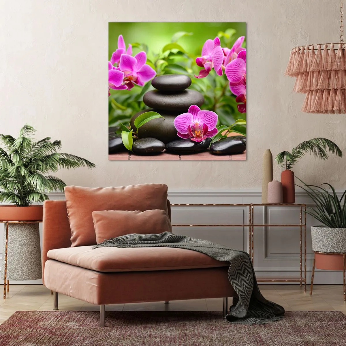 Cuadro sobre lienzo - Impresión de Imagen - Una pirámide de paz - 60x60 cm