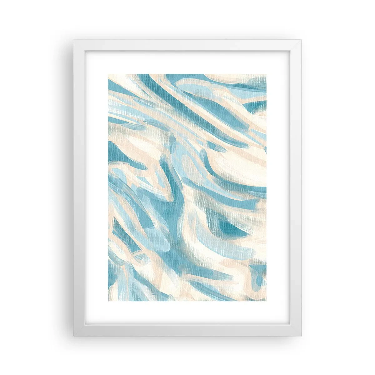 Póster en marco blanco - Brisas primaverales - 30x40 cm