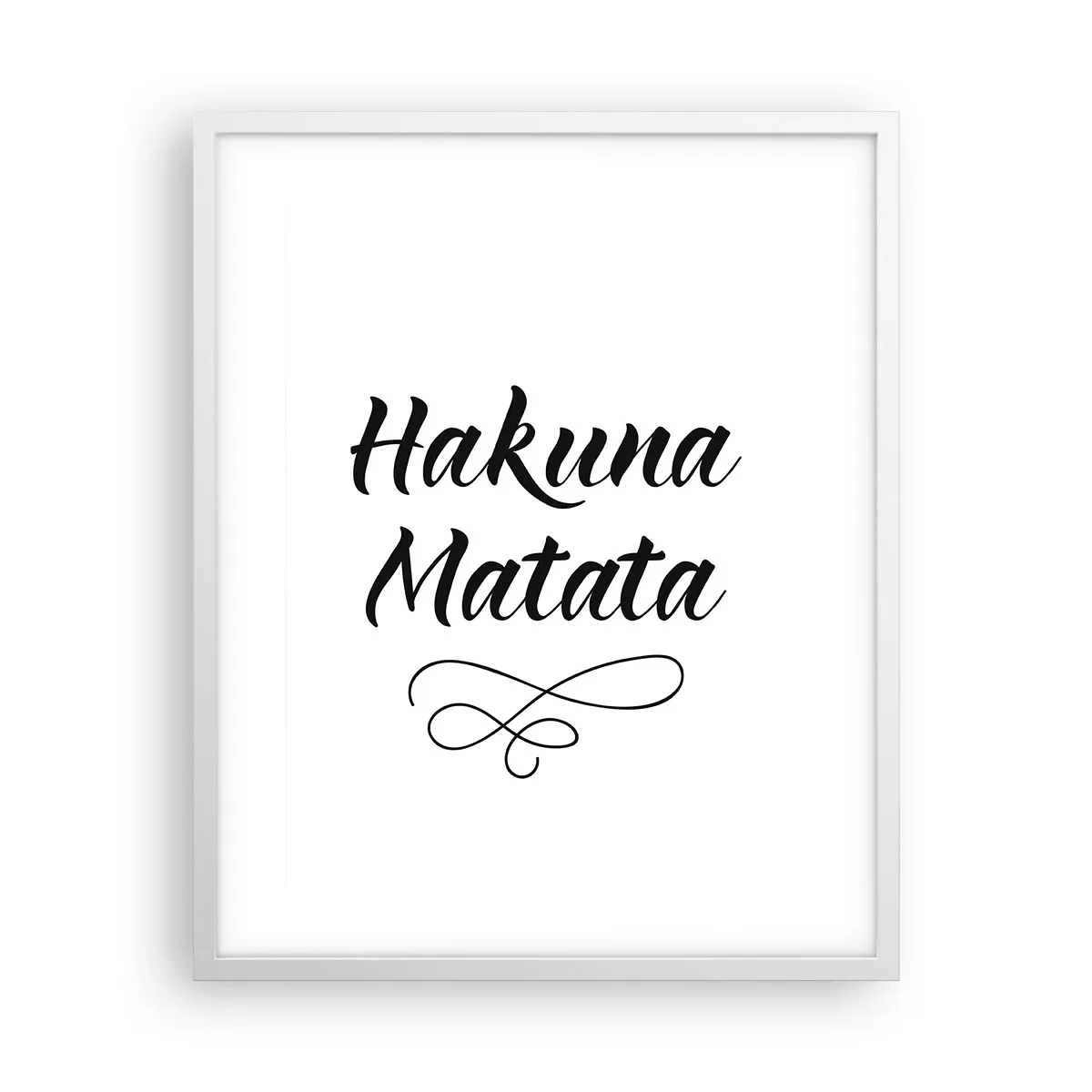 Póster en marco blanco - El mejor consejo - 40x50 cm