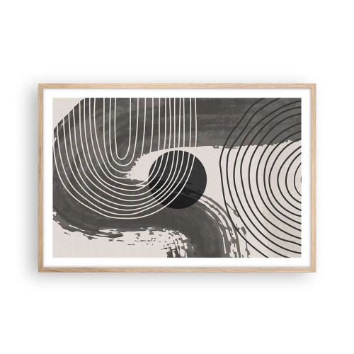 Póster en marco roble claro - La victoria del óvalo - 91x61 cm