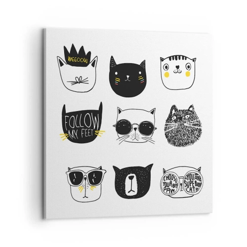 Cuadro sobre lienzo - Impresión de Imagen - Cada uno diferente - 60x60 cm