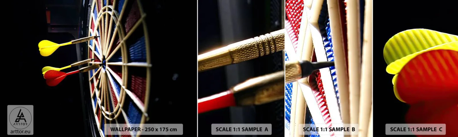 Muestra De Fotomural Standard Eco - En el blanco - Deporte, Rivalidad, Juego - 100x30 cm