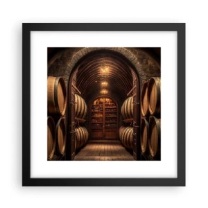 Póster en marco negro - Sótano atmosférico - 30x30 cm