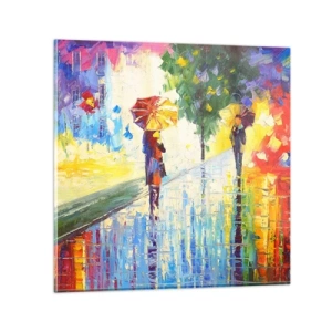 Cuadro sobre vidrio - Impresiones sobre Vidrio - Y todo está claro - 40x40 cm