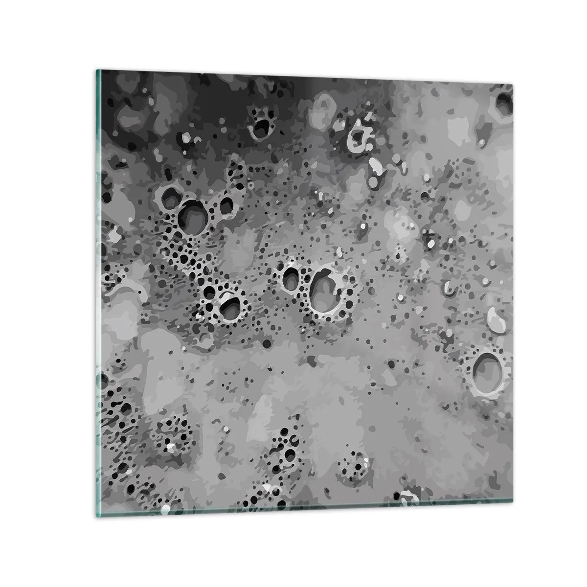 Cuadro sobre vidrio - Impresiones sobre Vidrio - Como un paisaje lunar - 40x40 cm