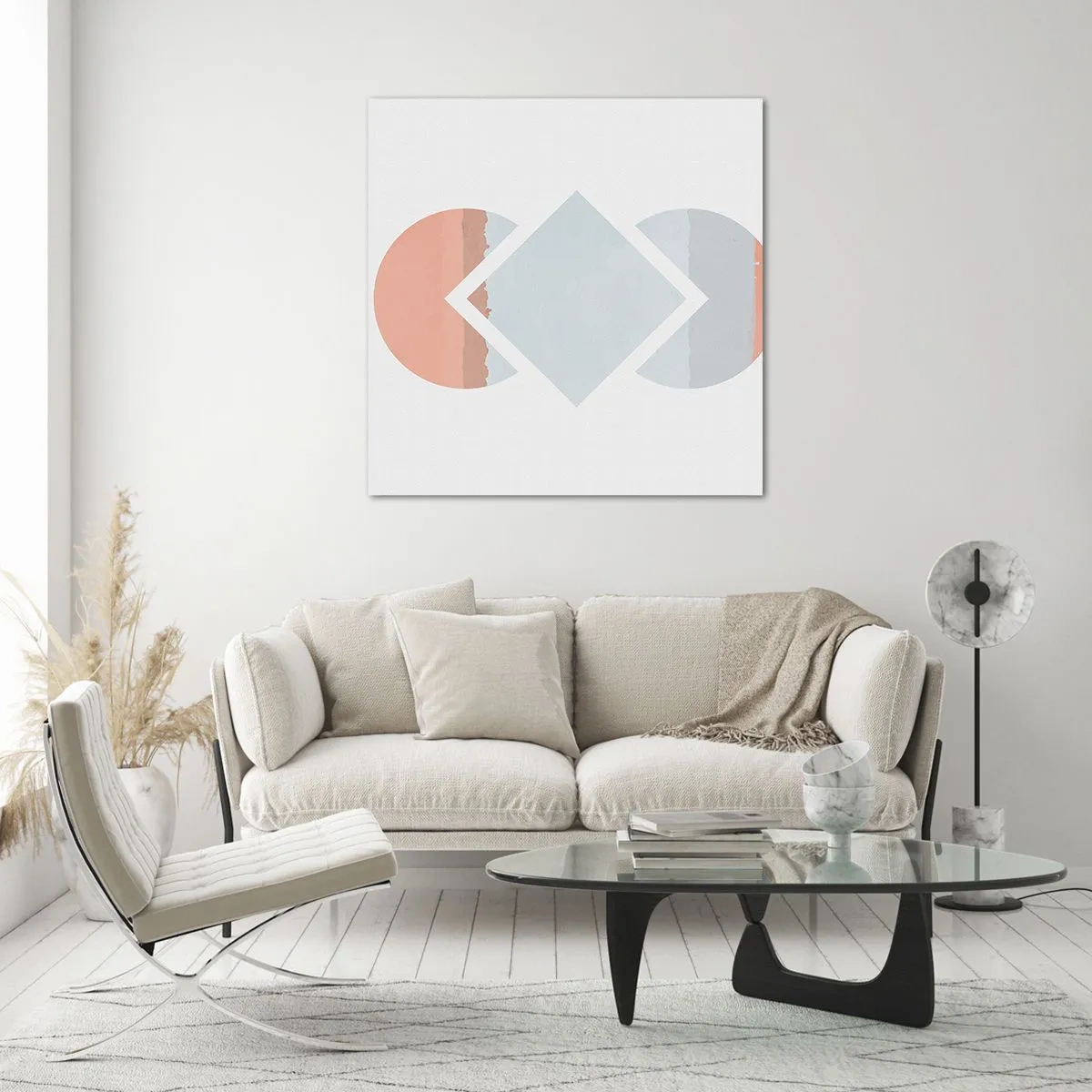 Cuadro sobre vidrio - Impresiones sobre Vidrio - Arte geométrico - 70x70 cm