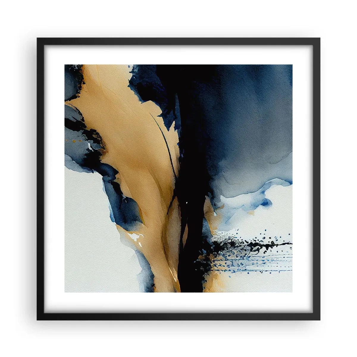 Póster en marco negro - Tras el telón - 50x50 cm