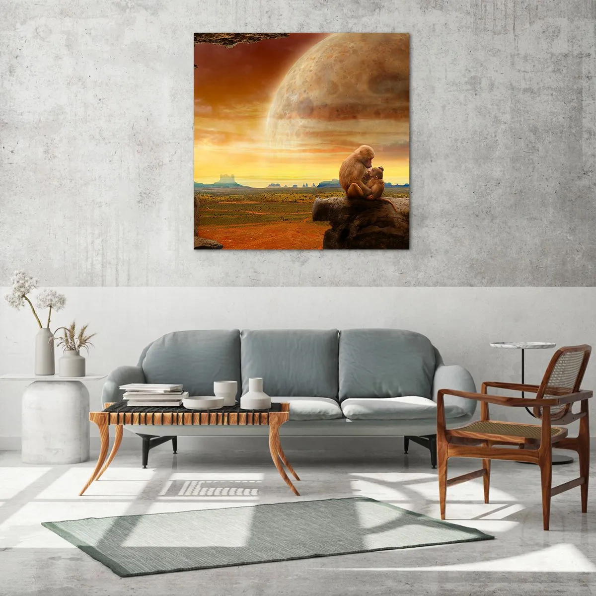 Cuadro sobre vidrio - Impresiones sobre Vidrio - El amor es igual en todas partes - 60x60 cm