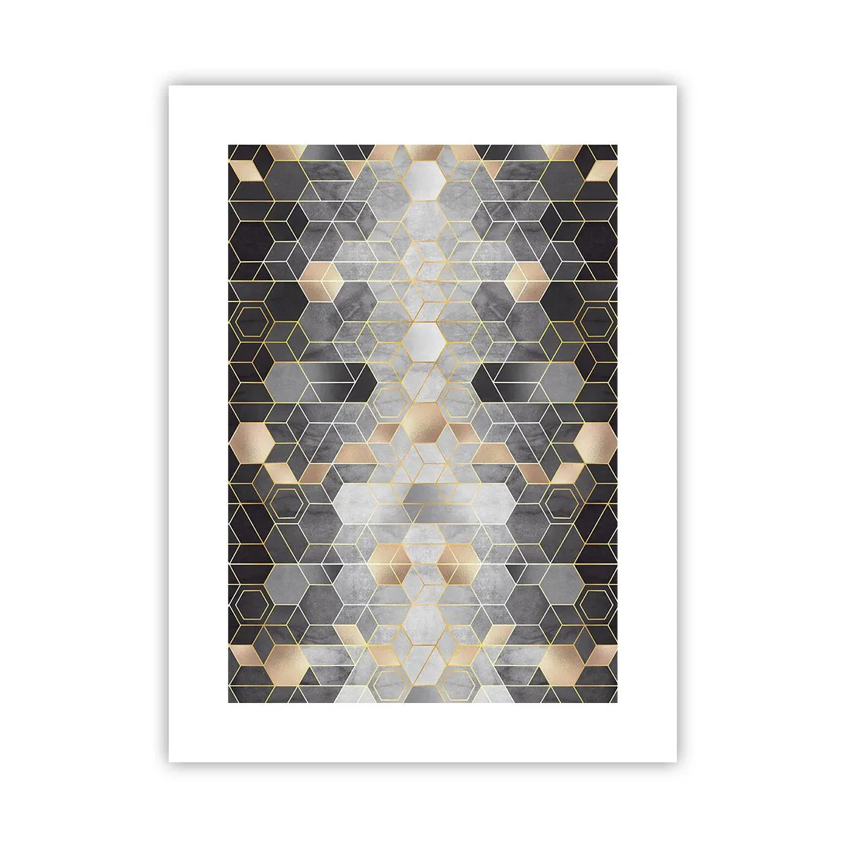 Póster - Composición de diamantes - 30x40 cm