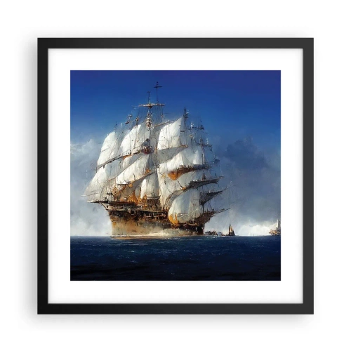 Póster en marco negro - La gran gloria - 40x40 cm