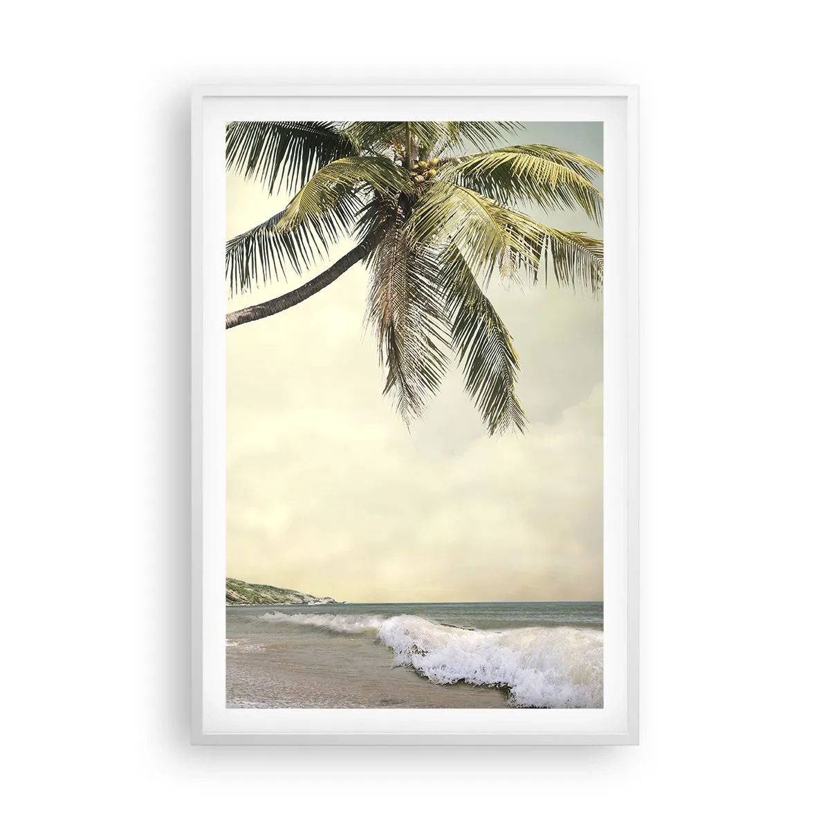 Póster en marco blanco - Sueño tropical - 61x91 cm