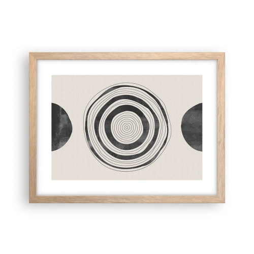 Póster en marco roble claro - Lo importante es lo que hay entre medias - 40x30 cm