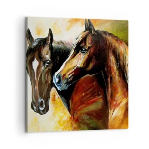 Cuadro sobre lienzo - Impresión de Imagen - El doble de encanto - 60x60 cm