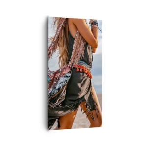 Cuadro sobre lienzo - Impresión de Imagen - La chamana - 65x120 cm