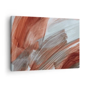 Cuadro sobre lienzo - Impresión de Imagen - Abstracción otoñal y ventosa - 70x50 cm