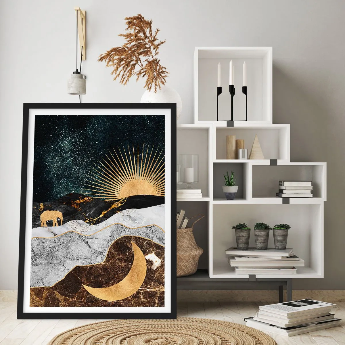 Póster en marco negro - Leyes eternas - 40x50 cm