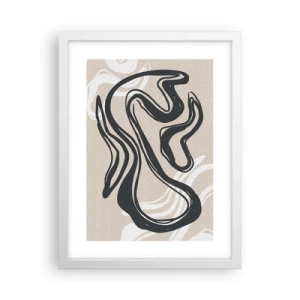 Póster en marco blanco - Expresión multiplicada - 30x40 cm