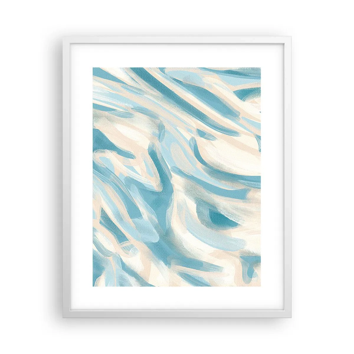 Póster en marco blanco - Brisas primaverales - 40x50 cm