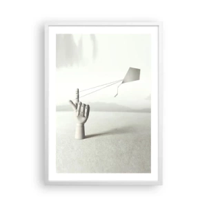 Póster en marco blanco - Una prueba de fuerza - 50x70 cm