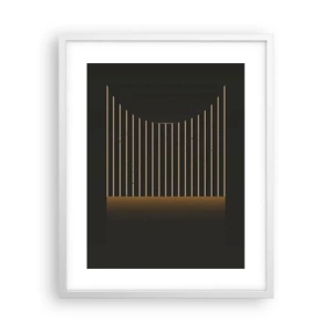 Póster en marco blanco - Explorar la oscuridad - 40x50 cm