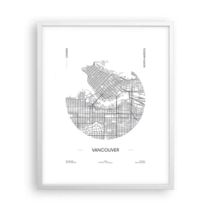 Póster en marco blanco - Anatomía de Vancouver - 40x50 cm