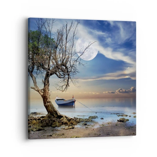 Cuadro sobre lienzo - Impresión de Imagen - ¿Es el final o el principio? - 40x40 cm