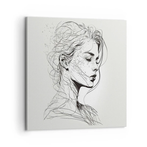 Cuadro sobre lienzo - Impresión de Imagen - Retrato de ensueño - 60x60 cm