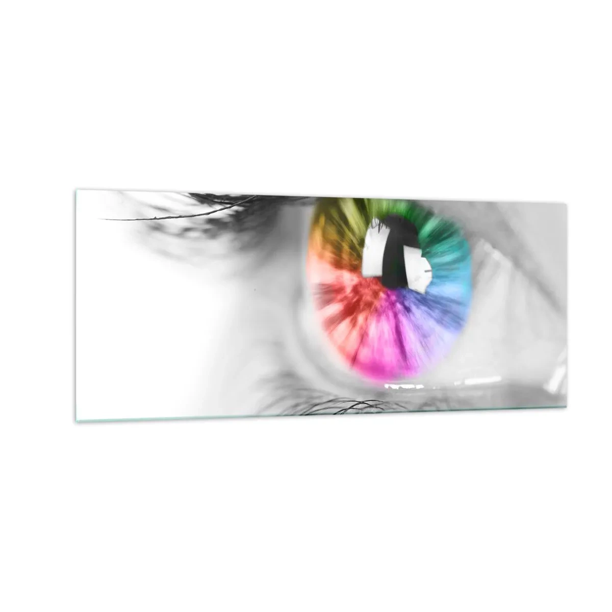 Cuadro sobre vidrio - Impresiones sobre Vidrio - Ver el mundo en color - 100x40 cm