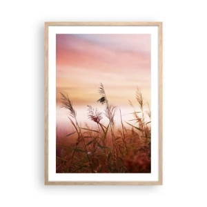 Póster en marco roble claro - El arte del viento - 50x70 cm