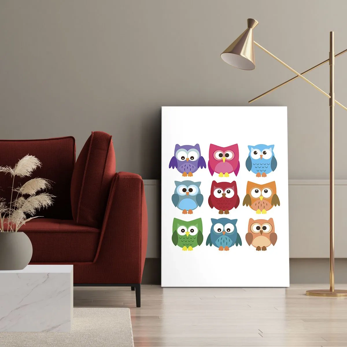 Cuadro sobre lienzo - Impresión de Imagen - Es divertido ser diferente - 65x120 cm