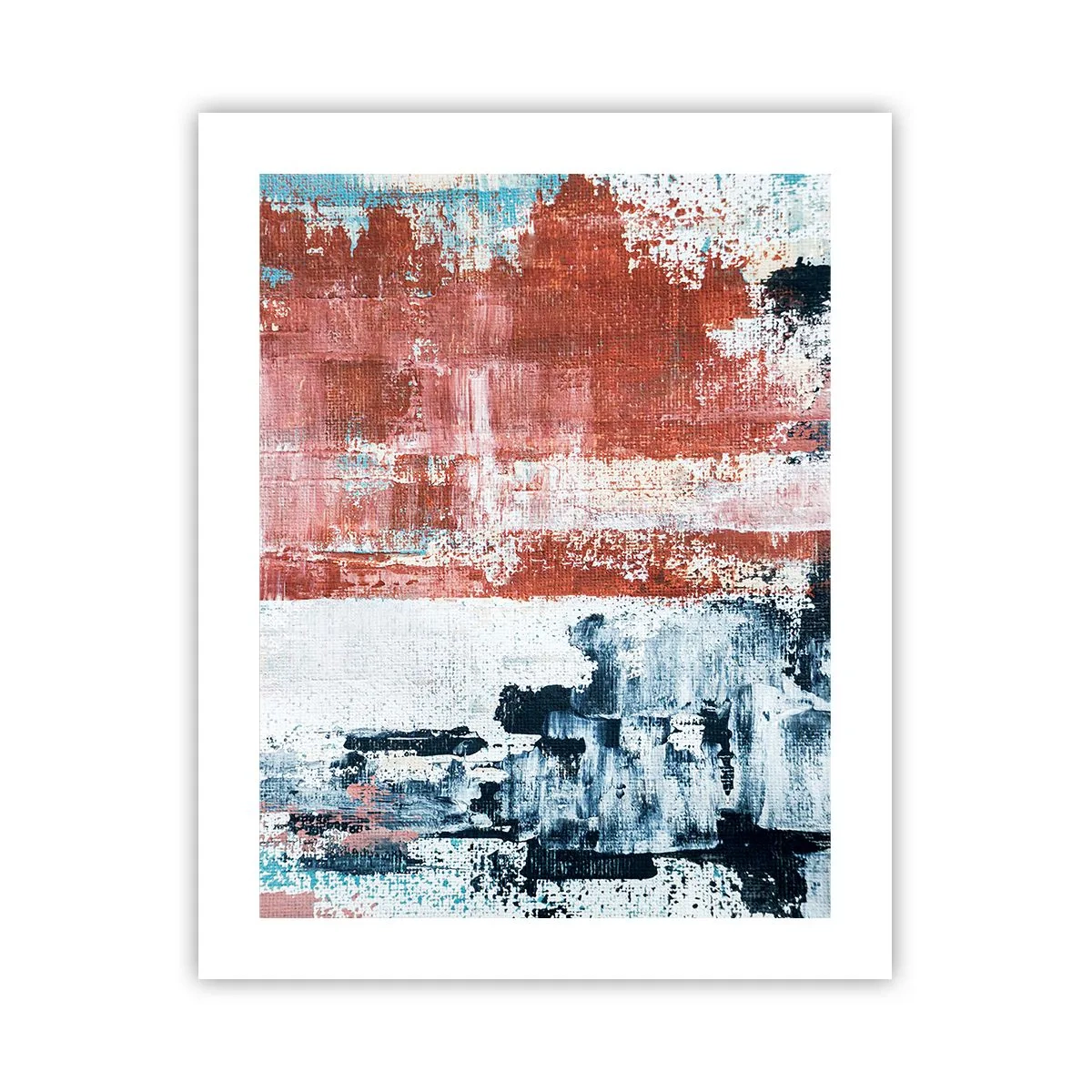 Póster - Mitad abstracción, mitad abstracción - 40x50 cm