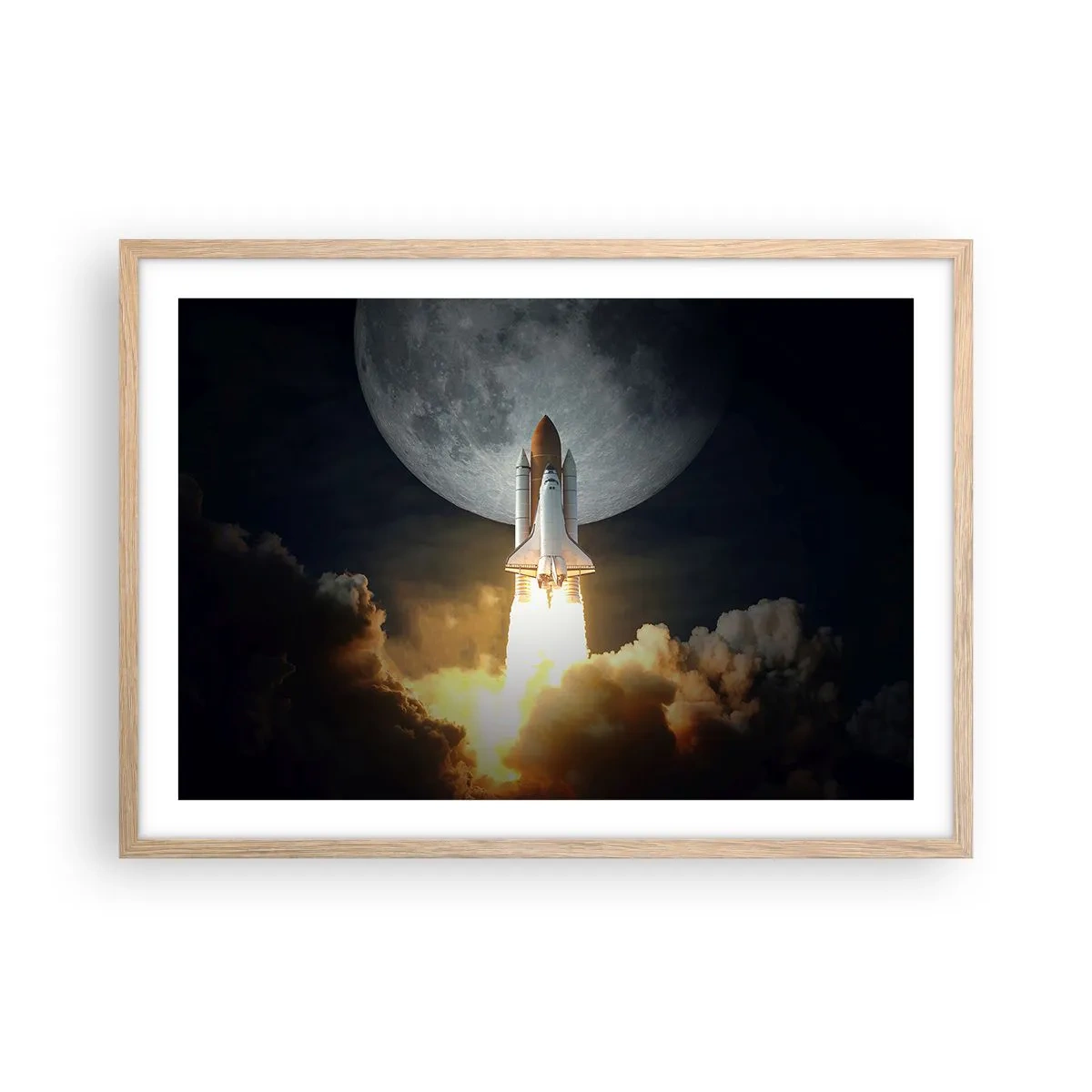 Póster en marco roble claro - El comienzo de una aventura sobrenatural - 70x50 cm