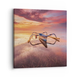 Cuadro sobre lienzo - Impresión de Imagen - Calma de una tarde tropical - 30x30 cm