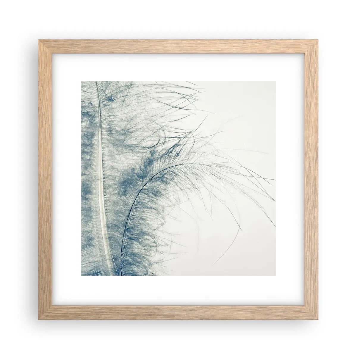 Póster en marco roble claro - Susurro de la naturaleza - 30x30 cm