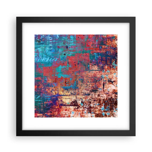 Póster en marco negro - Memoria y olvido - 30x30 cm