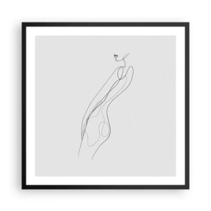 Póster en marco negro - Apenas una promesa - 60x60 cm