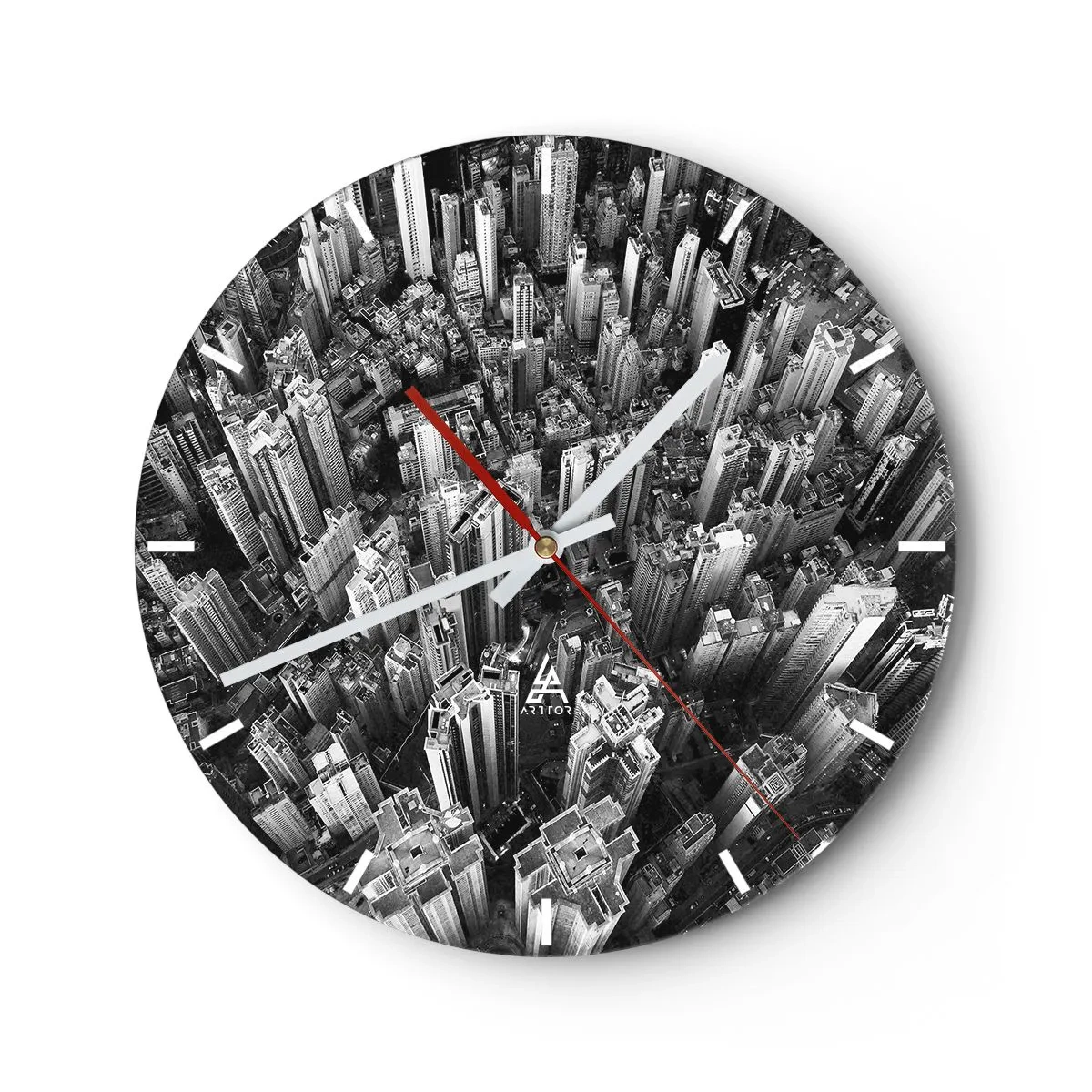 Reloj de pared - Reloj de vidrio - Cada vez más alto - 40x40 cm