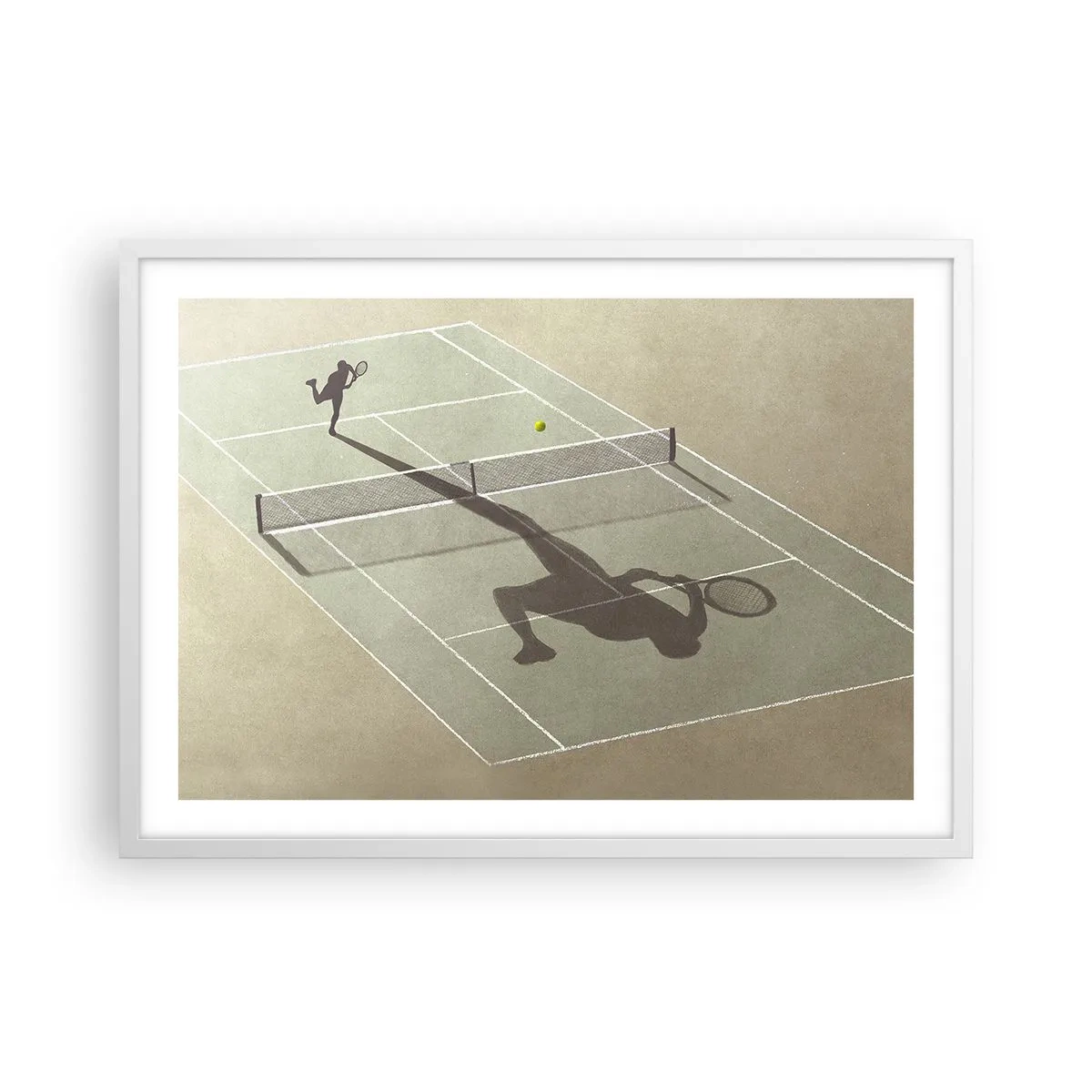 Póster en marco blanco - Véncete a ti mismo - 70x50 cm