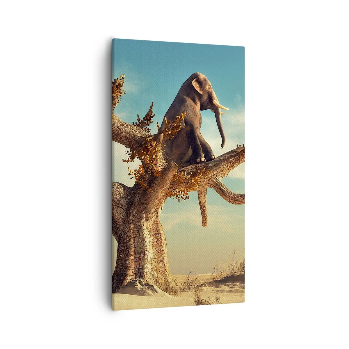 Cuadro sobre lienzo - Impresión de Imagen - Un nuevo punto de vista - 55x100 cm