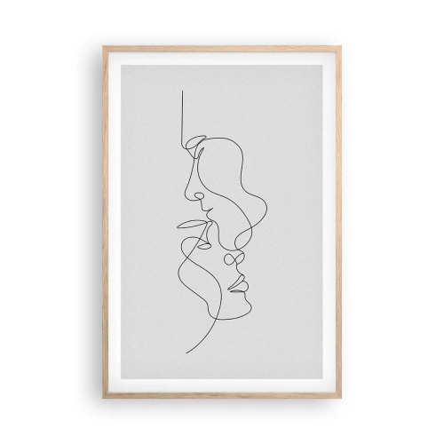 Póster en marco roble claro - El calor de los deseos lúgubres - 61x91 cm