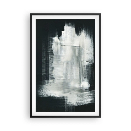 Póster en marco negro - Tejido vertical y horizontal - 61x91 cm