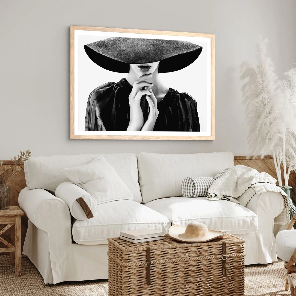 Póster en marco roble claro - Belleza oculta - 91x61 cm